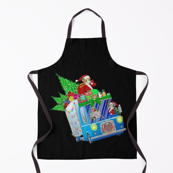 Item preview, christmas elf riding monster truck designed and sold by Polla-Shirt.