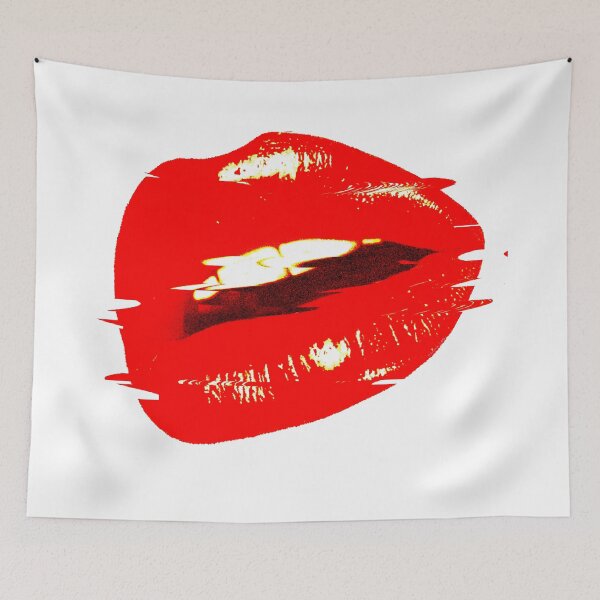 Item preview, Hot Lips Pout Glitchy Pop Art  designed and sold by EmmiLooArt.