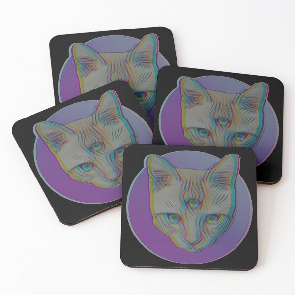 Item preview, Three Eyed alien cat designed and sold by Cyberomiz.