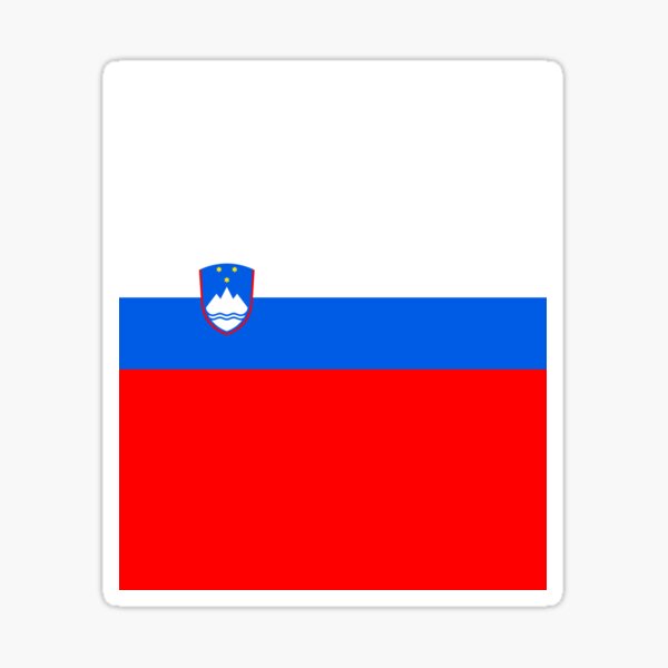Flag of Slovenia, Slovenia Flag, Slovenian Flag, Slovenia, Slovenian, Flag Sticker