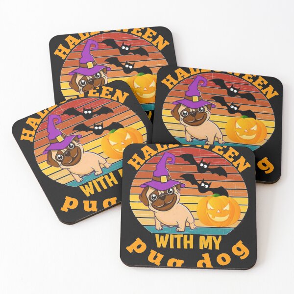 Item preview, Halloween con mi perro pug, amantes de los perros, amante del perro pug designed and sold by The Nova Prints .