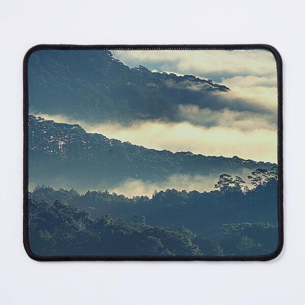 Item preview, Mountains Covered In Fog, Landscape Photography, Forest Art, Cloudy Sky designed and sold by Nature-Arts.