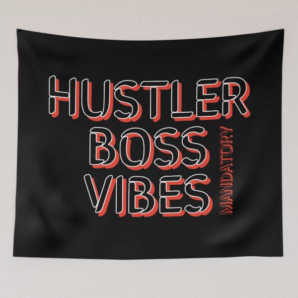 Item preview, Hustler boss vibes mandatory red designed and sold by Mandatory.