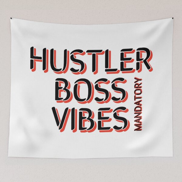 Item preview, Hustler boss vibes mandatory red designed and sold by Mandatory.