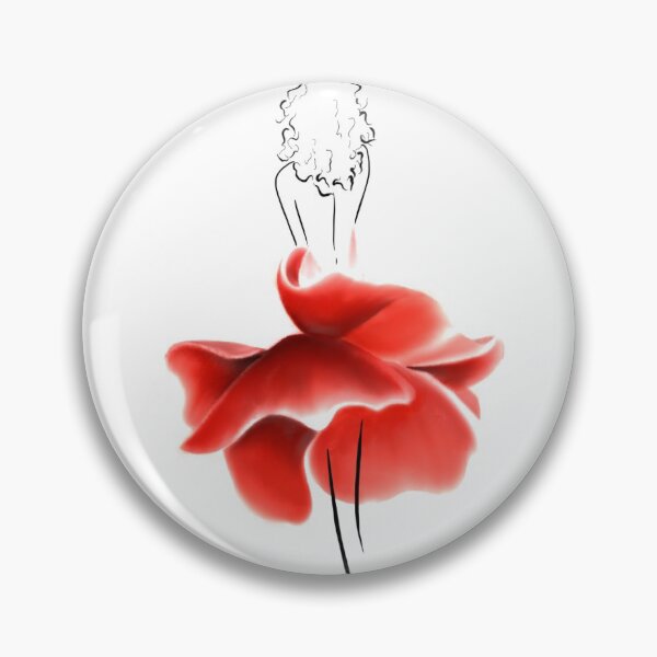 Item preview, Latin Dancer Poppy Flower Minimalist Design designed and sold by Tyler Rosso.