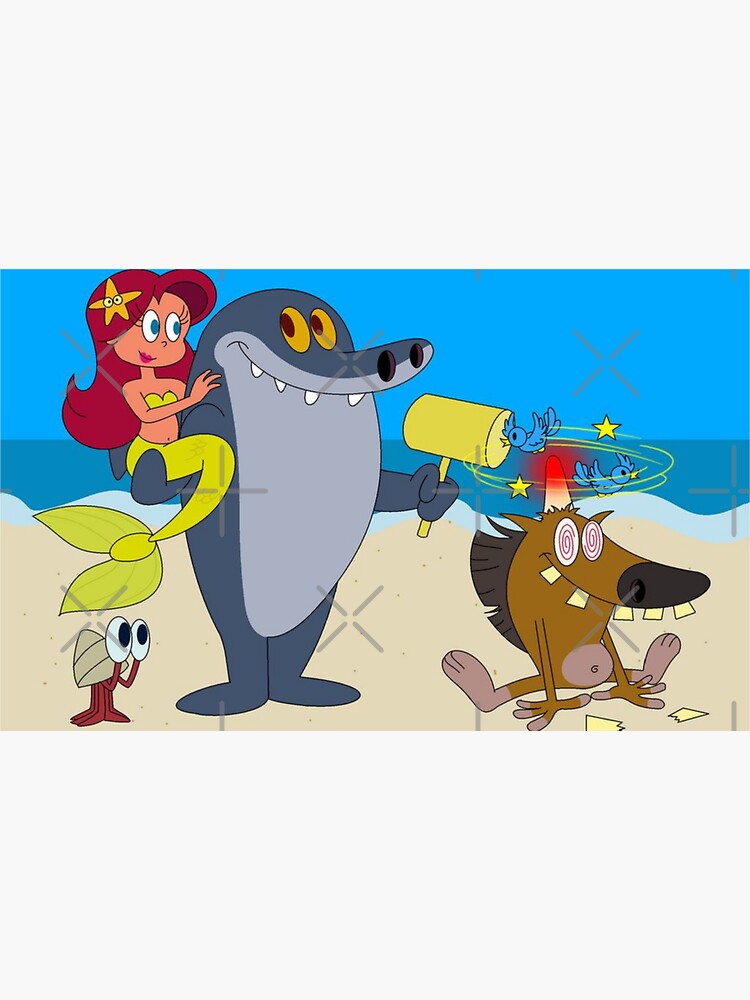 Zig And Sharko Marina Top Cute Funny T Shirt Sticker By Az Redbubble