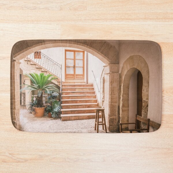 Item preview, Spanish Patio with beautiful cycad plant designed and sold by mhailittlearts.