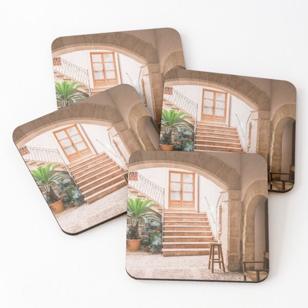 Item preview, Spanish Patio with beautiful cycad plant designed and sold by mhailittlearts.