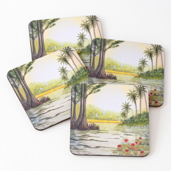 Item preview, Egrets At Sunrise The Everglades Florida designed and sold by William Holkham.