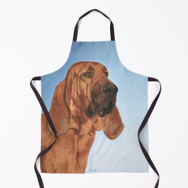 Item preview, Bloodhound portrait, chien de Saint-Hubert designed and sold by BelgianDogs.
