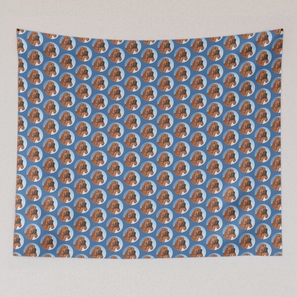 Item preview, Bloodhound portrait, chien de Saint-Hubert designed and sold by BelgianDogs.