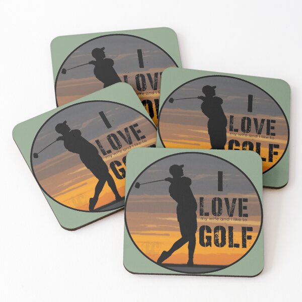 Item preview, I love golf (like golf love wife) funny design for wife and golf lovers designed and sold by LifeCrush.