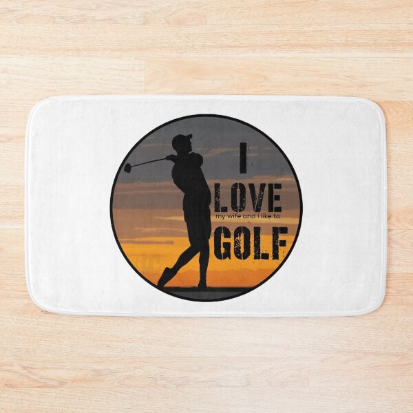 Item preview, I love golf (like golf love wife) funny design for wife and golf lovers designed and sold by LifeCrush.