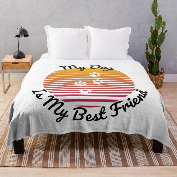 Item preview, My Dog Is My Best Friend Retro Sun Dog Design designed and sold by JackLamel.