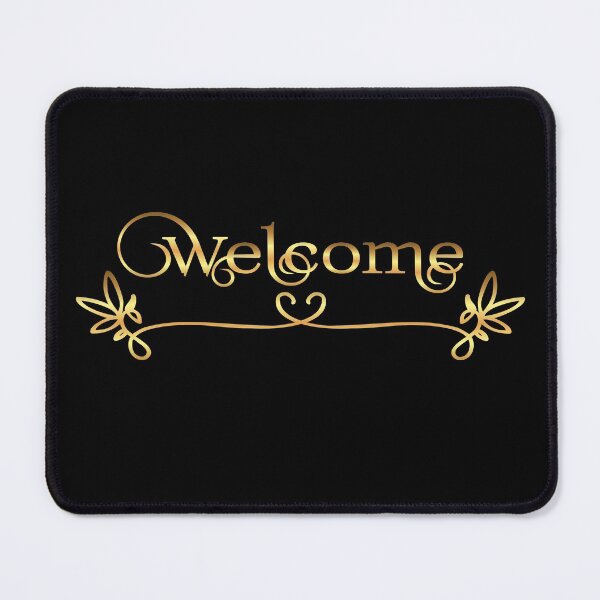 Item preview, Welcome Elegant Front Door Sign Wedding Clligraphy designed and sold by Hanna Kovalchuk.