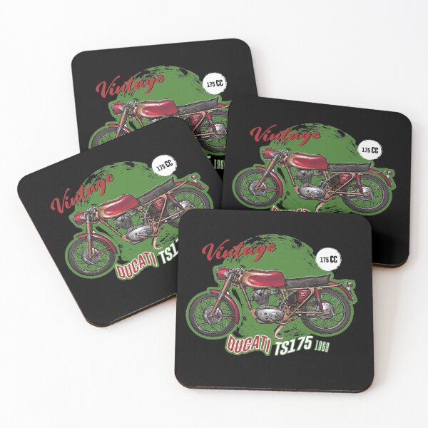 Item preview, VINTAGE MOTORCYCLE | DUCATI 1960 TS175 | BIKER COLLECTION| Black designed and sold by tamilstickers.