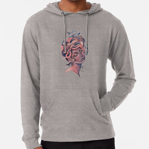 Item preview, Coral and blue Medusa portrait designed and sold by MazeCustom1.