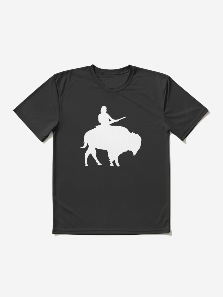 Guy On A Buffalo Silhouette T-Shirt
