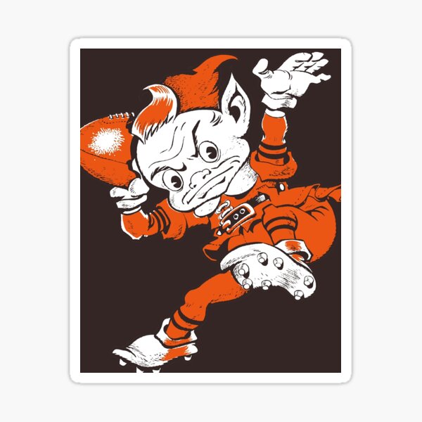 Cleveland Browns - Brownie the Elf decal - sticker