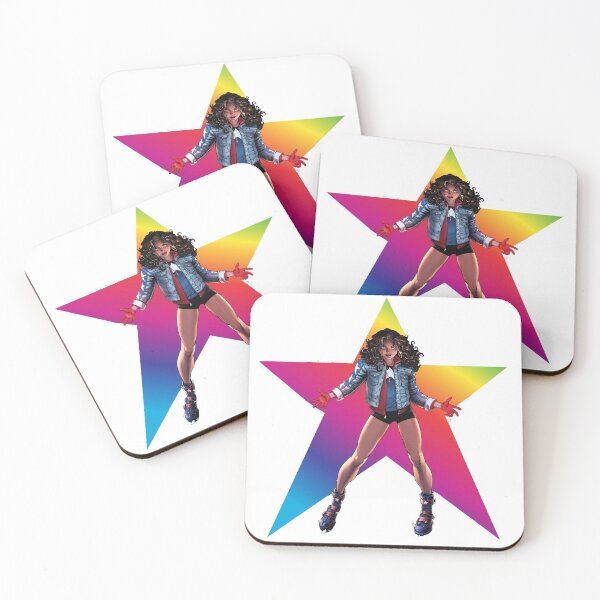 Item preview, america chavez rainbow star designed and sold by obsedian-dream.