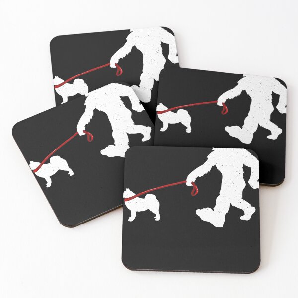 Item preview, Funny Bigfoot Walking With Samoyed Dog Gifts  designed and sold by HenrieHard.