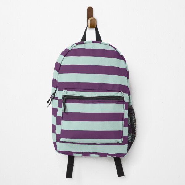 Item preview, Small AUBERGINE and MINT GREEN Horizontal STRIPES designed and sold by RachelMacht.