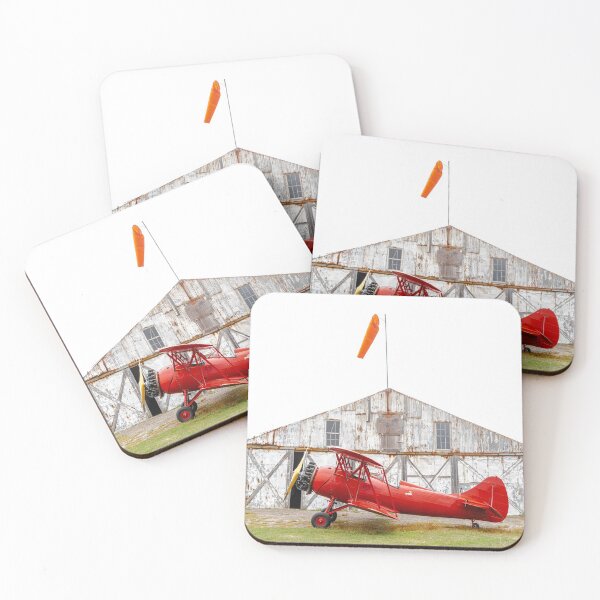 Item preview, Red Biplane Katama Airfield designed and sold by Larry Glick.