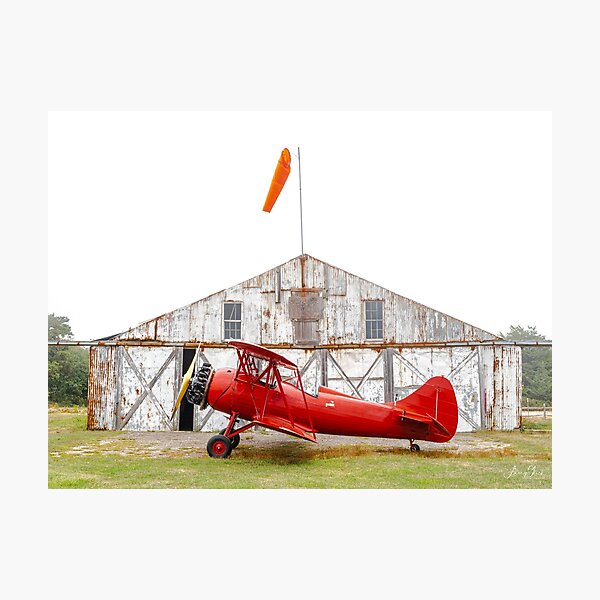 Item preview, Red Biplane Katama Airfield designed and sold by Larry Glick.