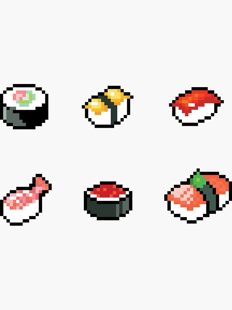 Pixel Art Journey on X: Felt like drawing some 32x32 sushi