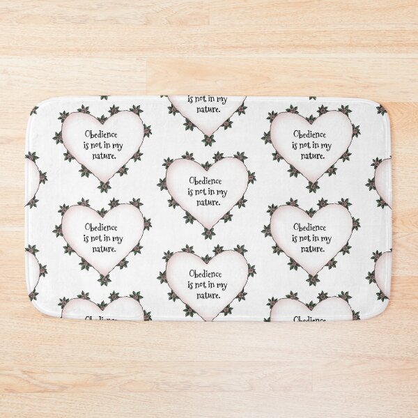 Item preview, Obedience is not in my nature rose heart on white designed and sold by stickypixie.