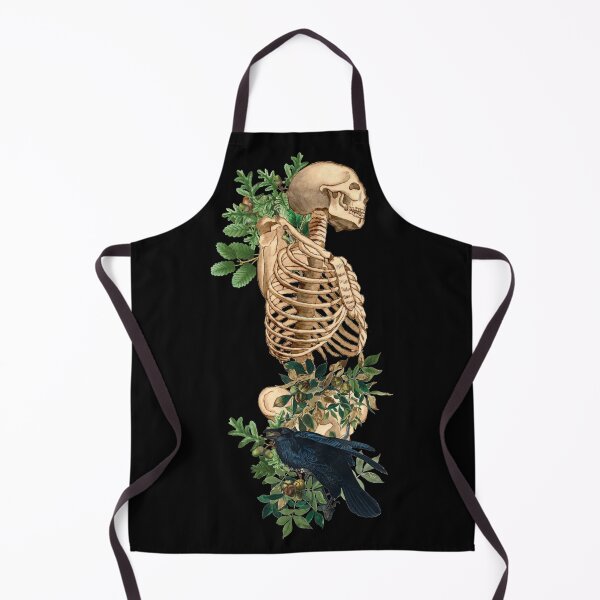 Artikelvorschau, Vintage-Skelett-Torso und Rabe entworfen und verkauft von TrulyEpoque.
