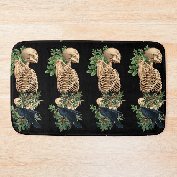 Item preview, Vintage Skeleton Torso And Raven  designed and sold by TrulyEpoque.