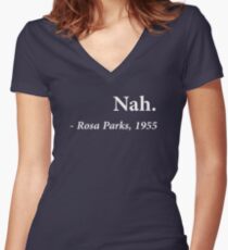 Nah Rosa Parks Citation T-shirt col V femme