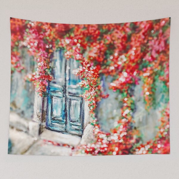 Item preview, Blue Door Cuba Islands Bougainveilla Capturing Memories  designed and sold by studioroya.
