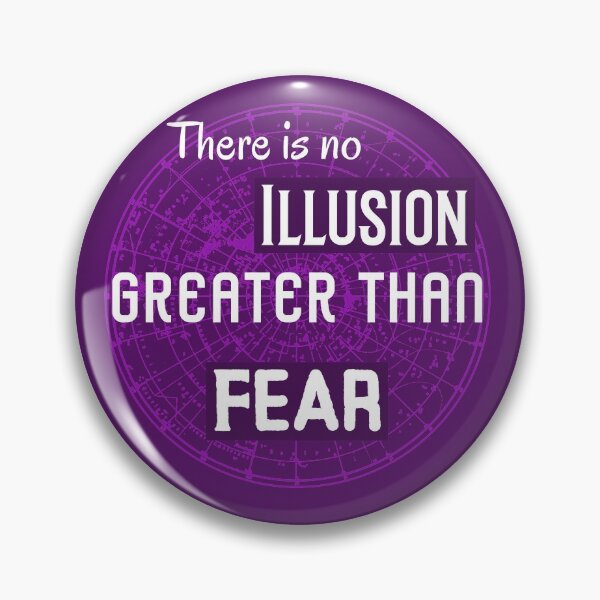 Item preview, There Is No Illusion Greater Than Fear. Conquer Your Fear Motivational Quote designed and sold by Rebel-Design.