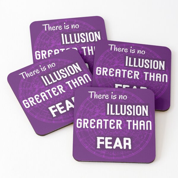 Item preview, There Is No Illusion Greater Than Fear. Conquer Your Fear Motivational Quote designed and sold by Rebel-Design.
