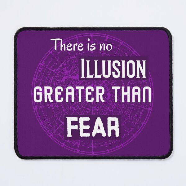 Item preview, There Is No Illusion Greater Than Fear. Conquer Your Fear Motivational Quote designed and sold by Rebel-Design.