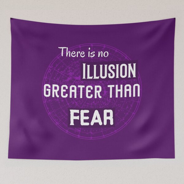 Item preview, There Is No Illusion Greater Than Fear. Conquer Your Fear Motivational Quote designed and sold by Rebel-Design.