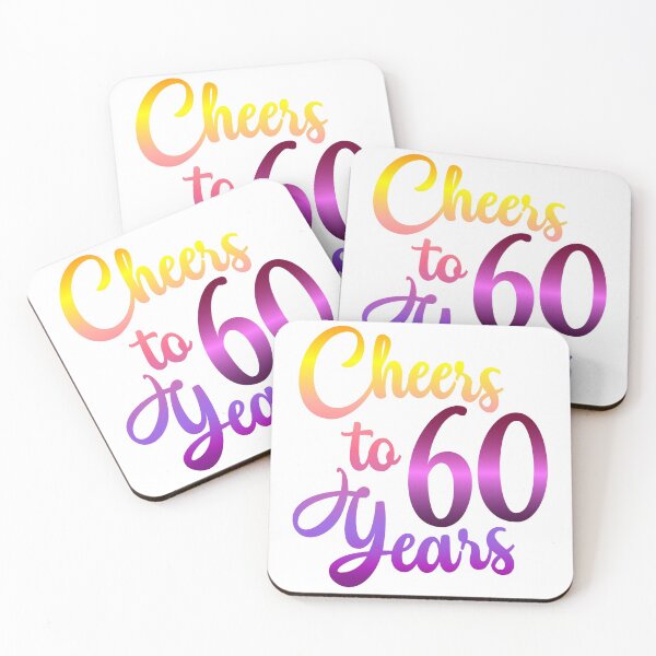 Item preview, Cheers 60 years Sixty Birthday designed and sold by Hanna Kovalchuk.
