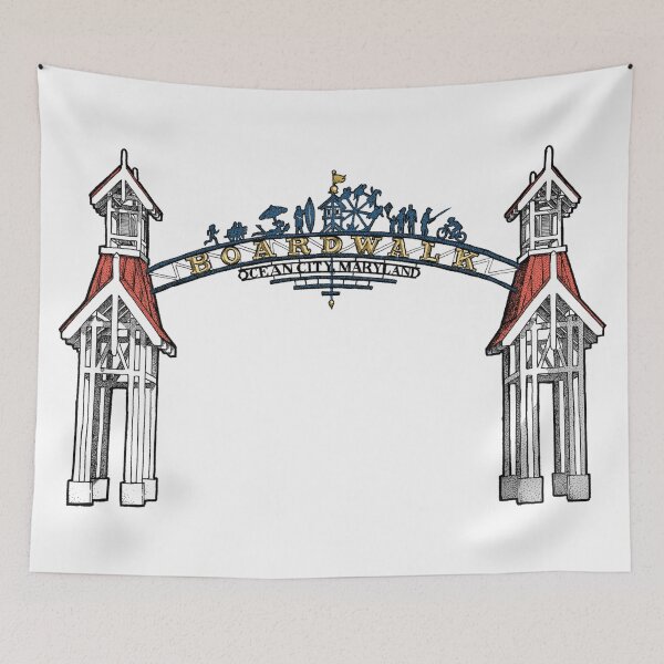 Item preview, Ocean City Boardwalk designed and sold by Elizabeth Weglein.