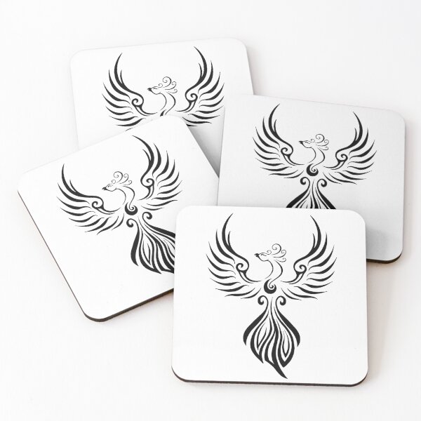 Item preview, Tribal Phoenix Minimalist Intricate Tattoo Design designed and sold by Tyler Rosso.