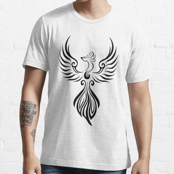 PHOENIX tattoo / Tribal art - Black and Orange' Men's T-Shirt