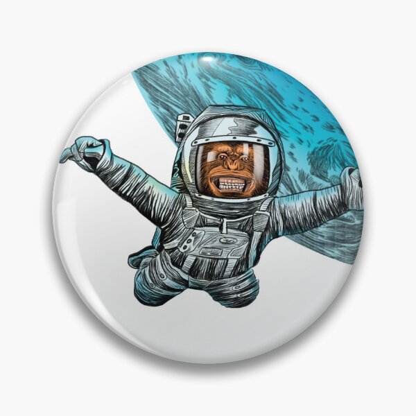 Item preview, Nirvana-style astronaut monkey designed and sold by Nicodesign17.