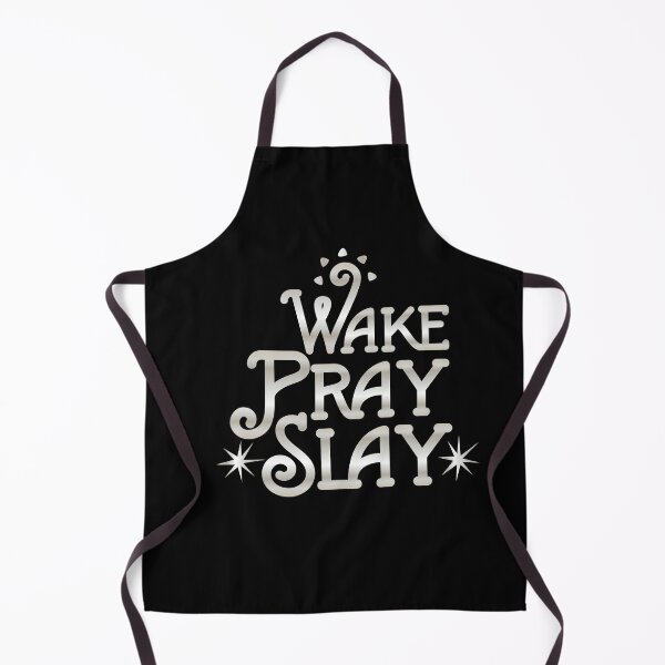 Item preview, Wake Pray Slay Motivational Quote designed and sold by Hanna Kovalchuk.