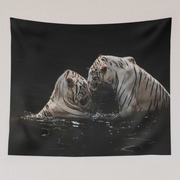 Item preview, Romantic Jungle Tiger Lovers designed and sold by TheWildFlix.