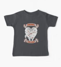 Rebel Heart - orange Baby Tee