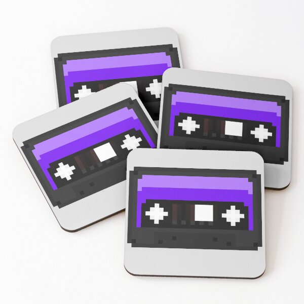 Item preview, Purple Pixel Cassette Tape designed and sold by rin3d .