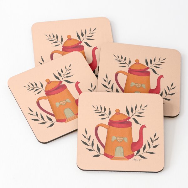 Item preview, Tea time - peach color designed and sold by AlineOAtelier.