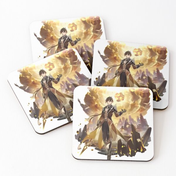 Item preview, Zhongli Banner Graphic Genshin Impact designed and sold by Klee K.