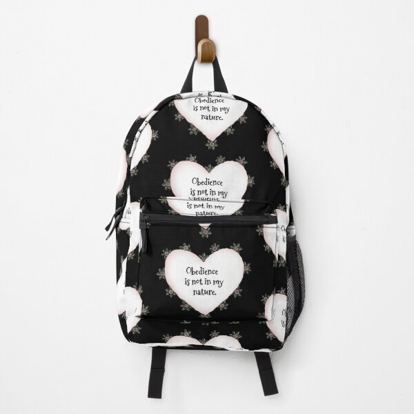Item preview, Obedience is not in my nature rose heart on black designed and sold by stickypixie.